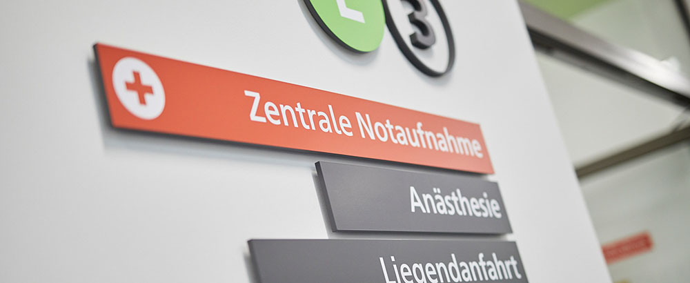 Wegweiser Zentrale Notaufnahme