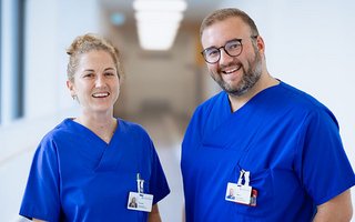Zwei Ärzte der Zentralen Notaufnahme